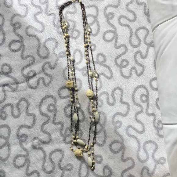 Multi layer beaded gem long necklace bundle - Picture 2 of 4